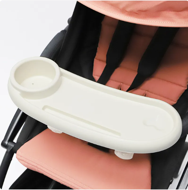 Go-Anywhere Stroller Snack Tray — Cup Holder + Phone Slot